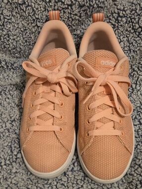 adidas Women’s Peach Knit Lace-Up Sneakers
